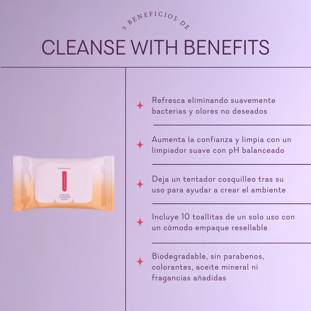 Cleanse with Benefits - Tingling Wipes