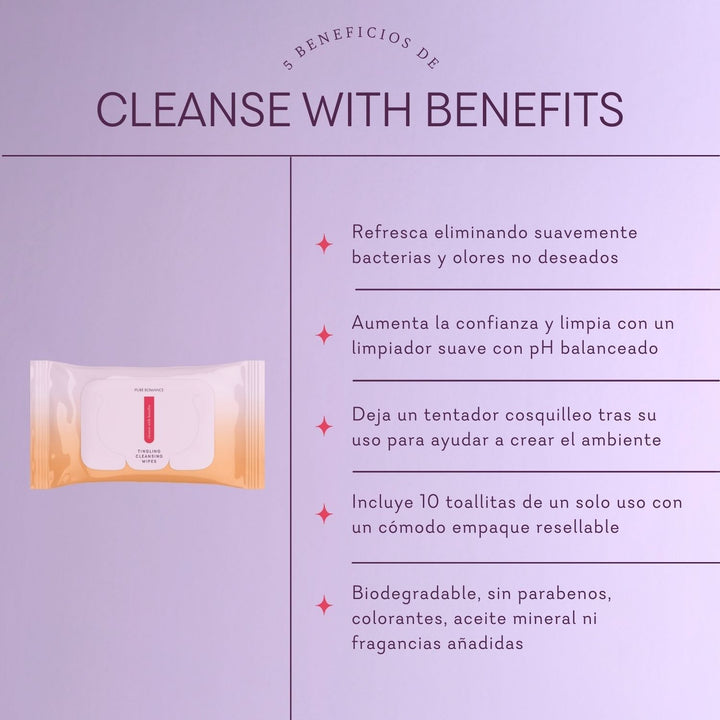 Cleanse with Benefits - Tingling Wipes