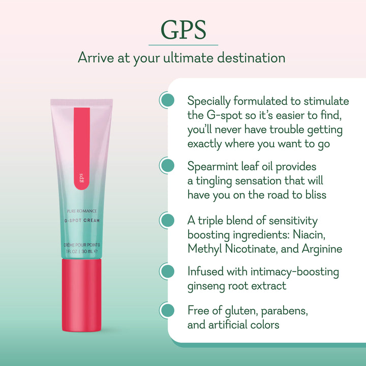 GPS g-spot cream with ginseng and spearmint—tingling arousal cream in a compact tube