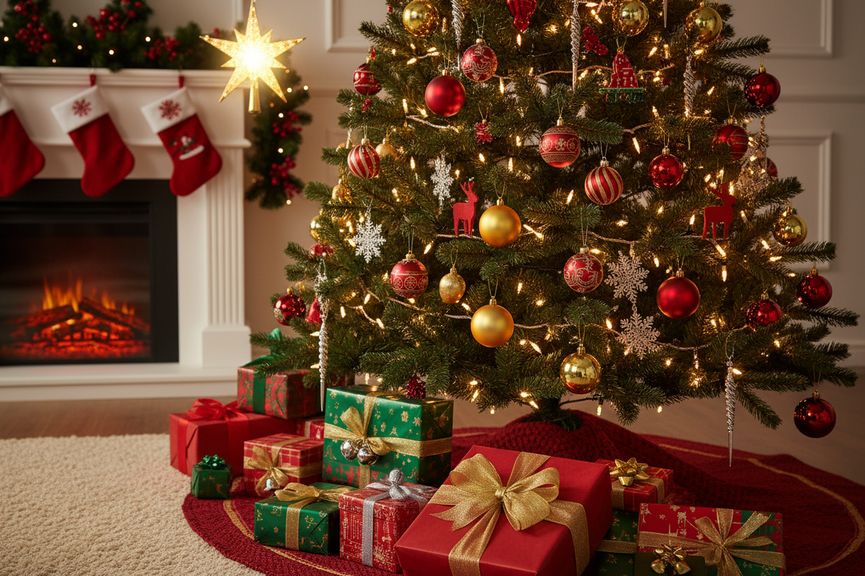 Christmas tree with Gifts underneath